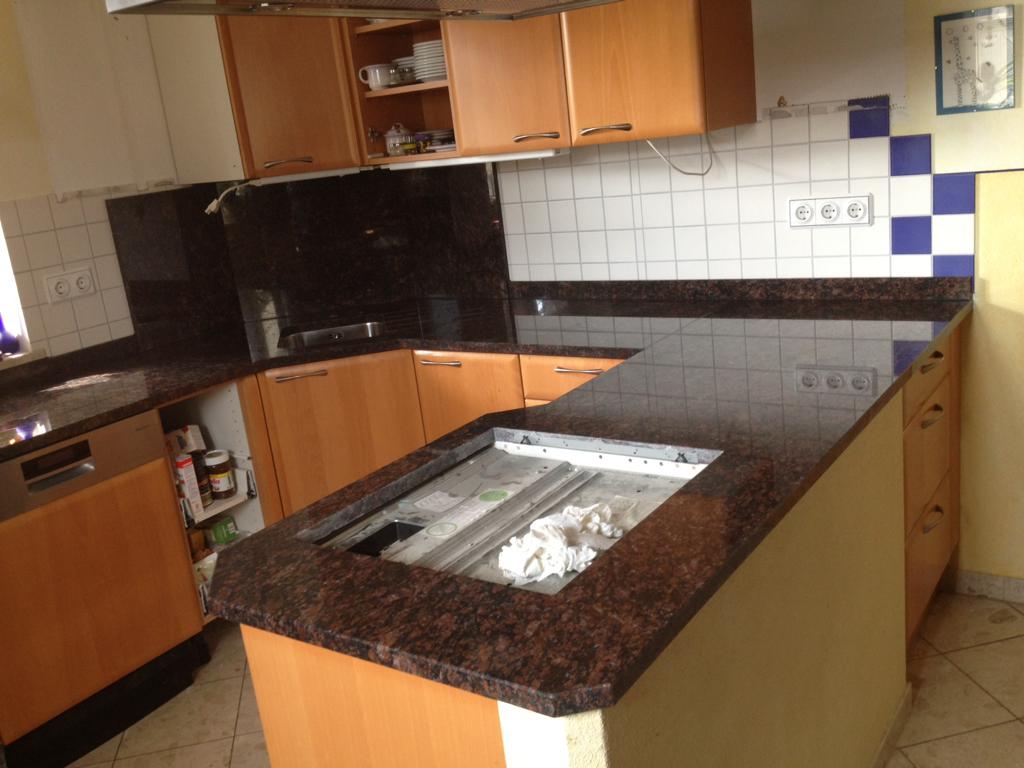 Kuche Tan Braun Steinmetzmeister Weber